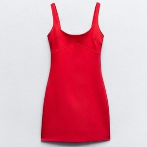 BNWT Zara Red Mini Dress XS
